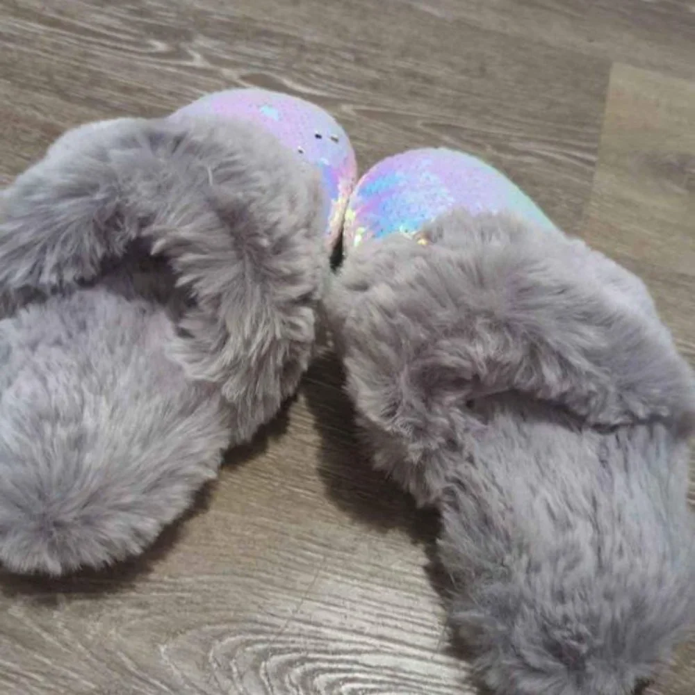 big‎ kids size 3 sequin slippers nwot